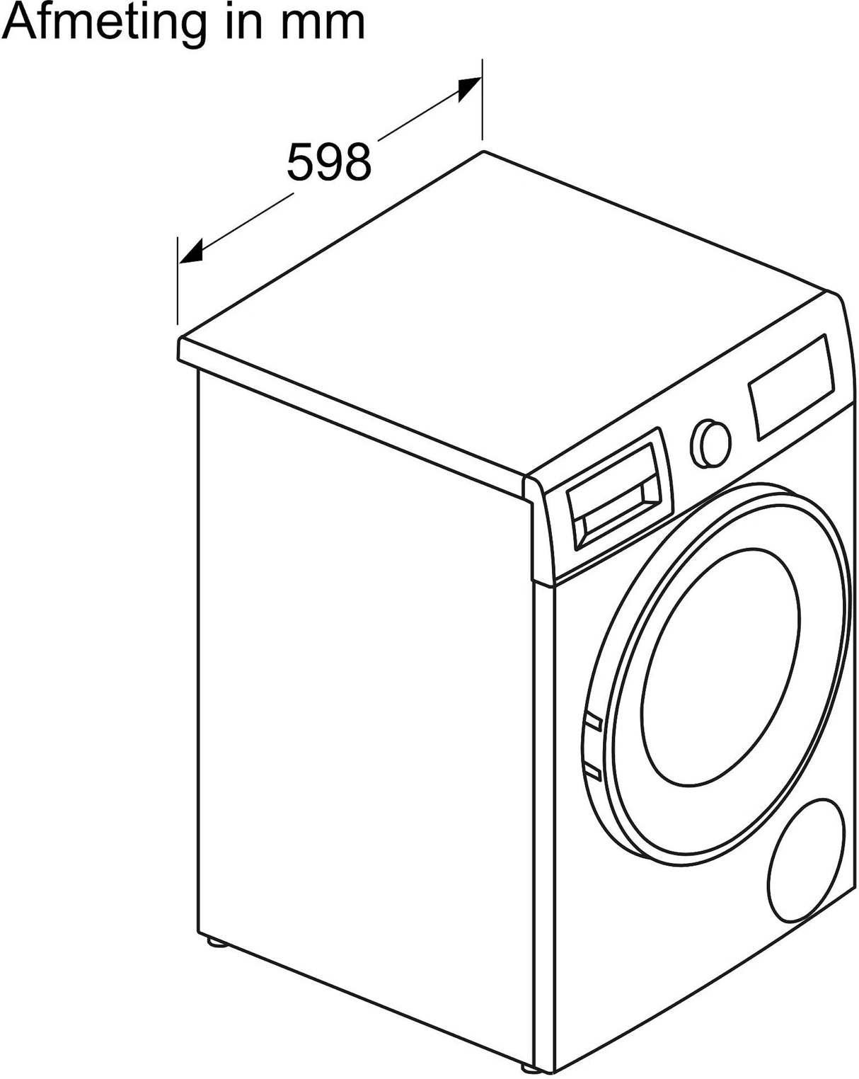 Bosch was-droogcombinatie WNA13400NL - Serie 4