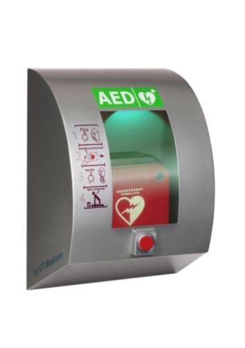 Sixcase SC1330 AED Buitenkast met drukknop (Grijs) 
