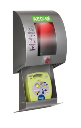 Sixcase SC1330 AED Buitenkast met drukknop (Grijs) 