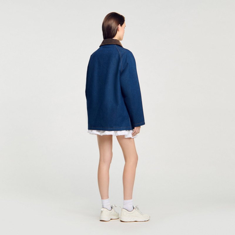 Dames Jas - Sandro Denim werkjas - Maat 38