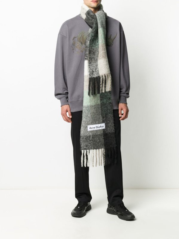 Acne Studios - HerenSjaal met logopatch