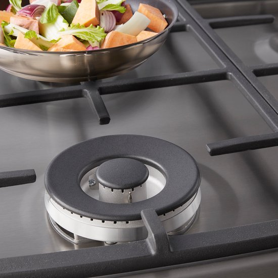 Inventum gasfornuis VFG6034WGRVS - Vrijstaand