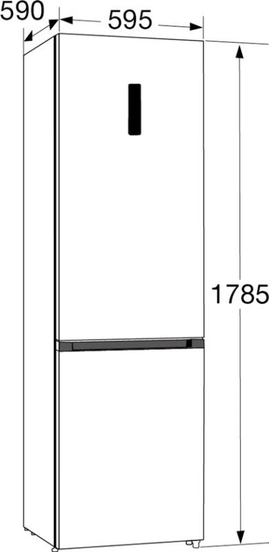 Hisense koelkast RB372N4CCD - vrijstaand