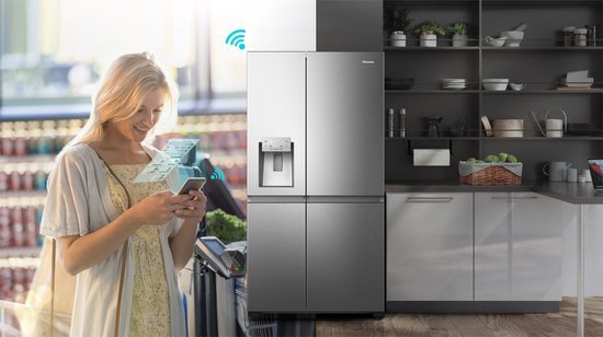 Hisense Amerikaanse koelkast RS818N4TIC - RVS 