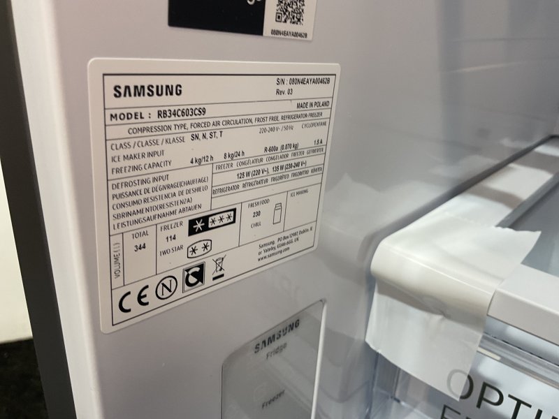Samsung koelkast RB34C603CS9/EF - Wi-Fi