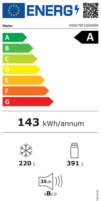 Haier Amerikaanse koelkast HSW79F18ANMM - Side By Side