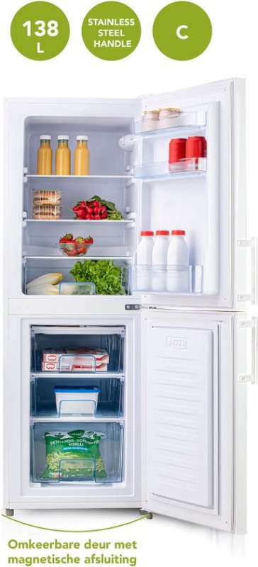 DOMO koelkast DO91304C - 138L - Wit 143CM