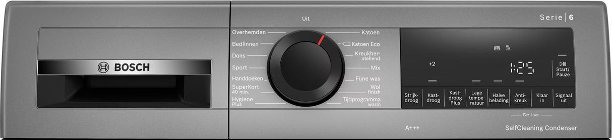 Bosch warmtepompdroger WQG235DRNL Serie 6 - Grijs