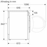 Bosch warmtepompdroger WQG235DRNL Serie 6 - Grijs