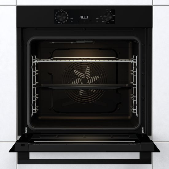 ETNA inbouwoven OM316MZ - Turbo Hetelucht - Matzwart