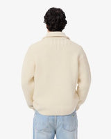Lacoste Wollen heren Sweater crème - Maat M 