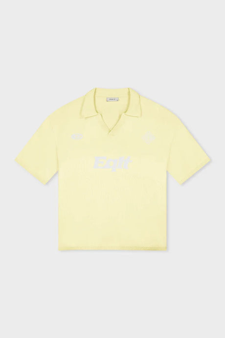 Equalite knit polo - butter yellow - Maat XXL