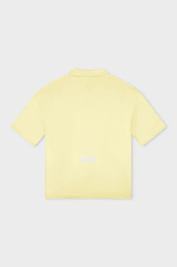 Equalite knit polo - butter yellow - Maat XXL