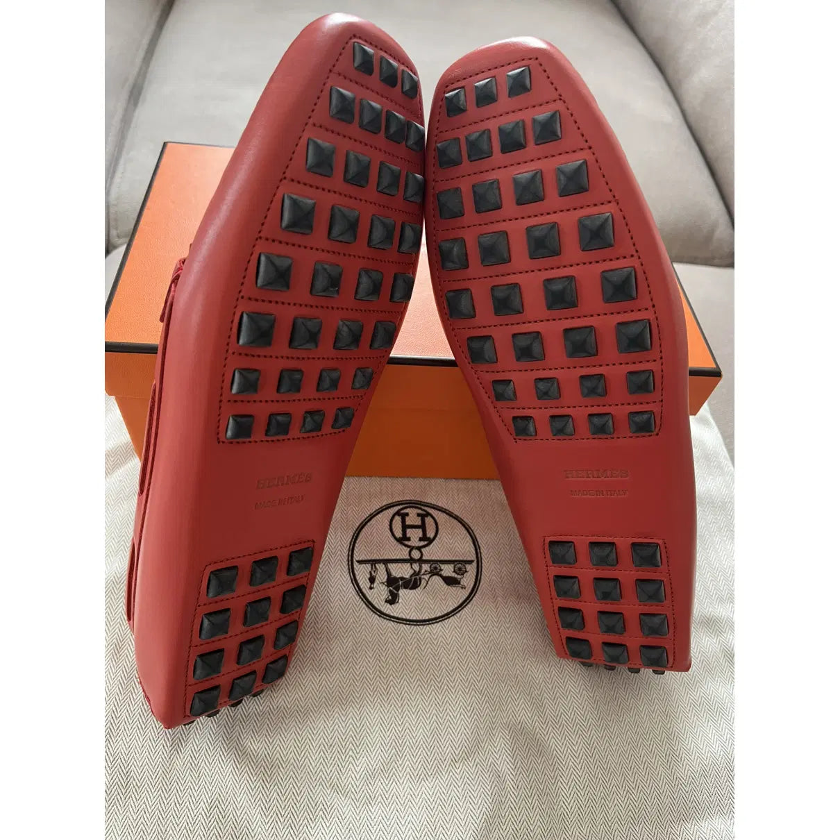 Hermès Irving Platte schoenen Leder - 41
