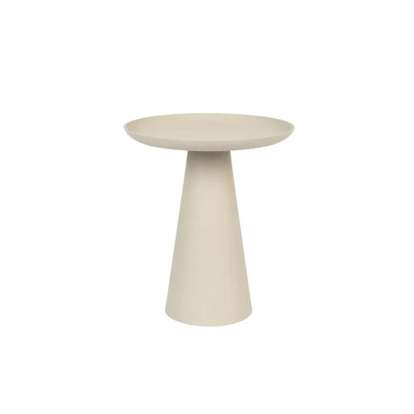 Housecraft Ringar Bijzettafel Rond Metaal 39,5x39,5 cm (L) Wit
