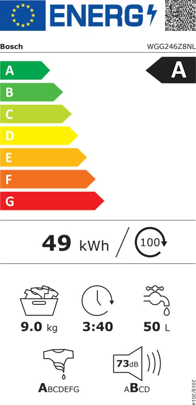 Bosch wasmachine WGG246Z8NL - Serie 6 - met stoom