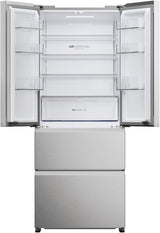 Haier koelkast HFR3718DNMM - 402L - RVS