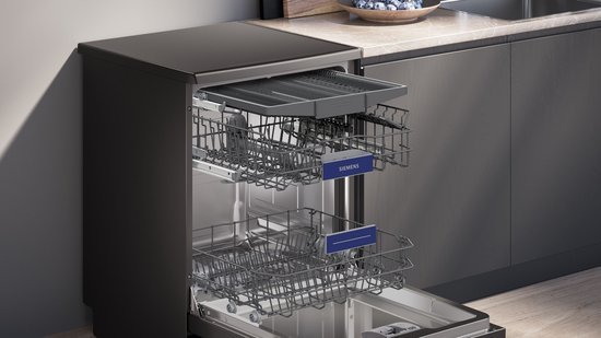 Siemens vaatwasser SN23EC03ME - Vrijstaand - Zwart