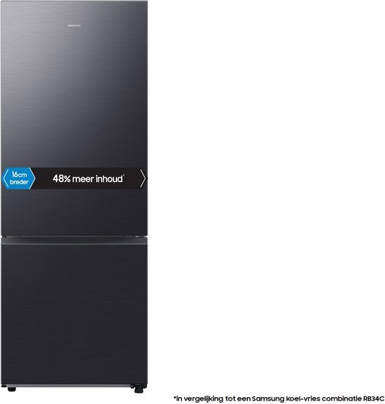 Samsung koelkast RB50DG601EB1 - Extra Breed - Zwart inox