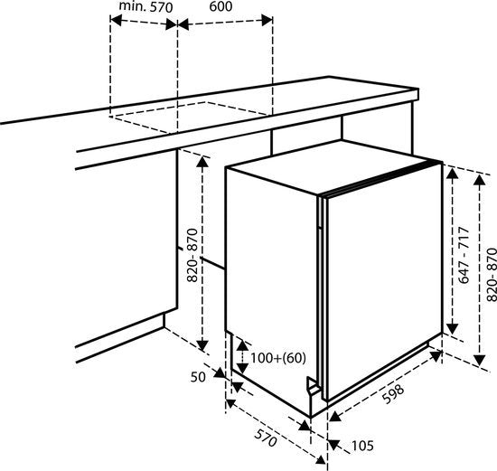 Inventum inbouw vaatwasser IVW6060A