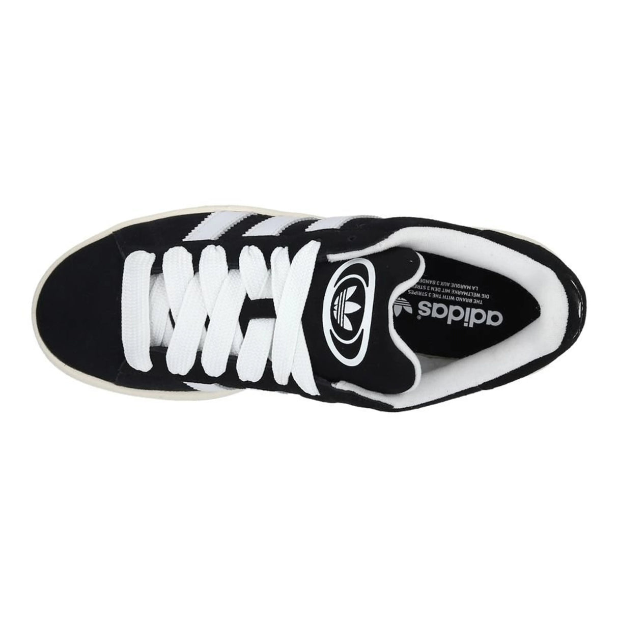 Adidas campus sneaker zwart/wit/wit - Maat 43 1/3