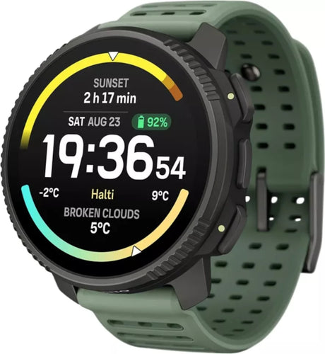 Suunto Vertical Titanium Solar GPS Sporthorloge Groen 49mm