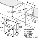 Bosch inbouwoven HBA514BB3 - Serie 4 - Zwart