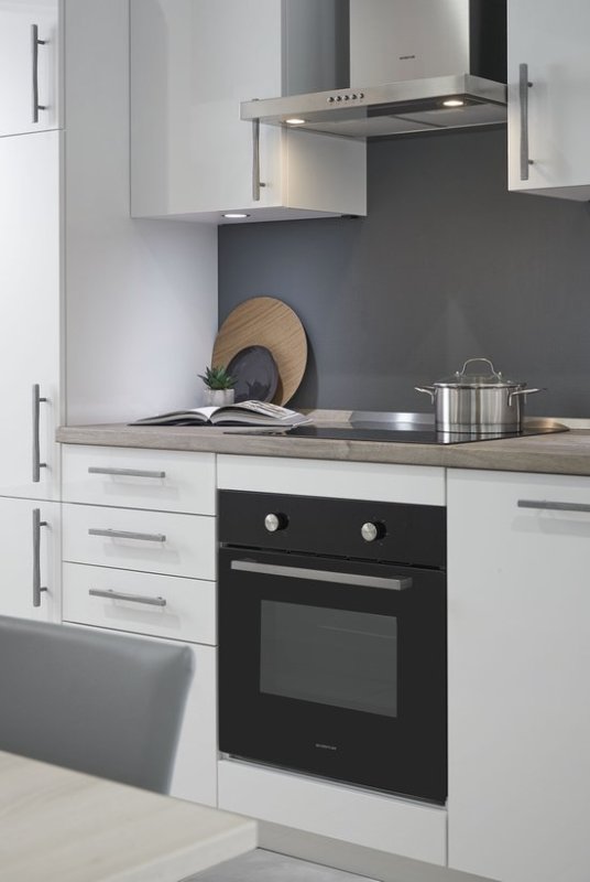 Inventum inbouw oven IOC6070GK - Zwart/RVS