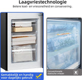 CHiQ koelkast FBM157L42 - Zwart RVS
