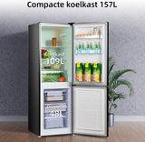CHiQ koelkast FBM157L42 - Zwart RVS