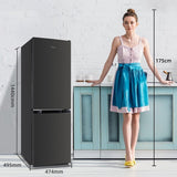 CHiQ koelkast FBM157L42 - Zwart RVS