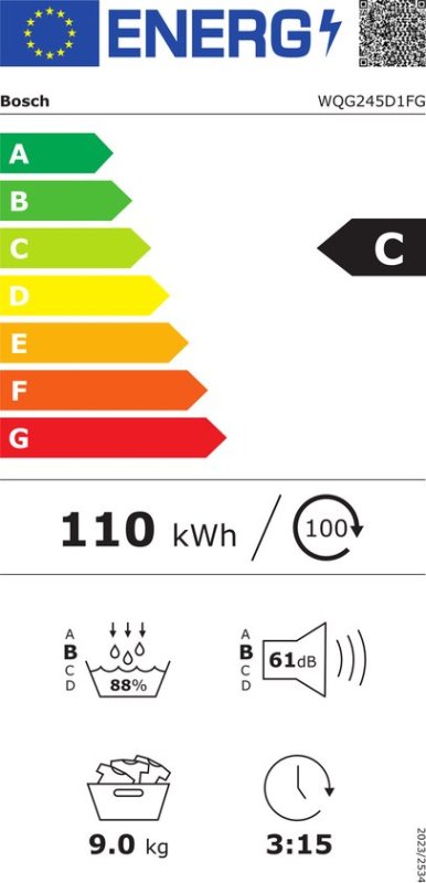 Bosch warmtepompdroger WQG245D1FG - NL/FR display