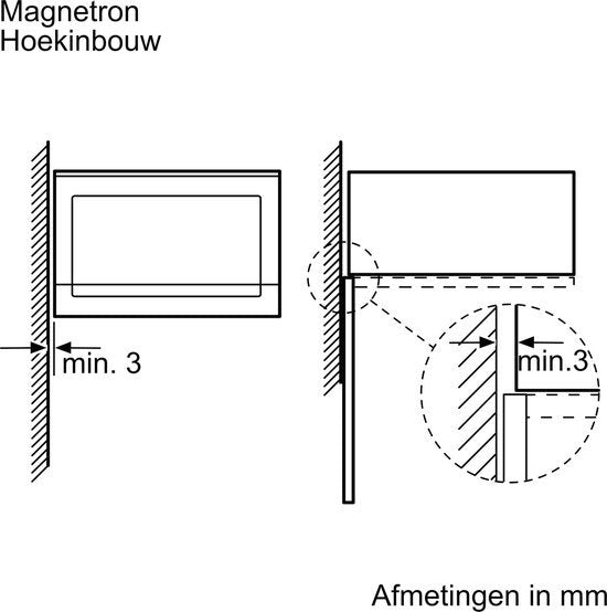 Siemens inbouwmagnetron met grill BE555LMB1 - iQ500 