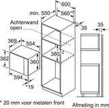 Siemens inbouwmagnetron met grill BE555LMB1 - iQ500 