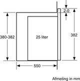 Siemens inbouwmagnetron met grill BE555LMB1 - iQ500 