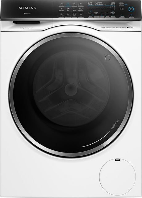 Siemens was-droogcombinatie WN54C2A0EU - Engels Display- Wit