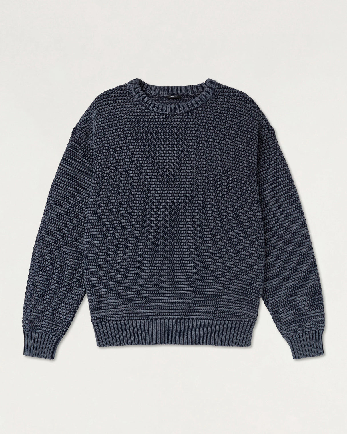 Den Ham - Stefan Knitted Crewneck Navy Blazer - Maat M