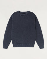Den Ham - Stefan Knitted Crewneck Navy Blazer - Maat M