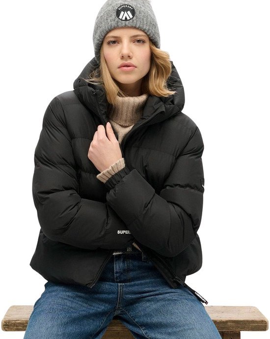 Superdry HOODED SPORTS PUFFER JACKET Dames Jas - Maat L