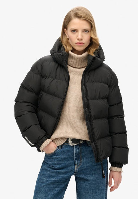 Superdry HOODED SPORTS PUFFER JACKET Dames Jas - Maat L