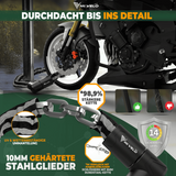 Robuust kettingslot voor motor en fiets 100cm
