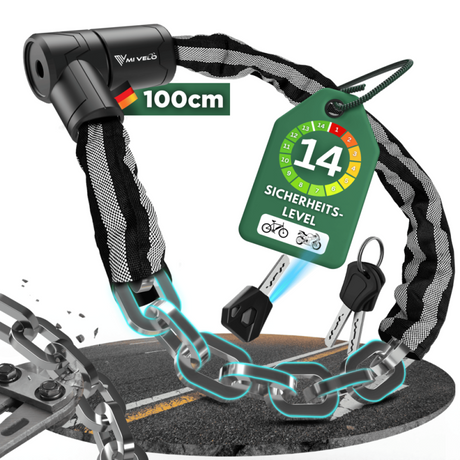 Robuust kettingslot voor motor en fiets 100cm