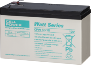 Batterijblok Intercel CPW50-12 - 12Volt - 8.42Ah (20h)