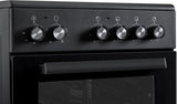 Everglades keramisch fornuis EVCK5120 - Mat Zwart - 50cm