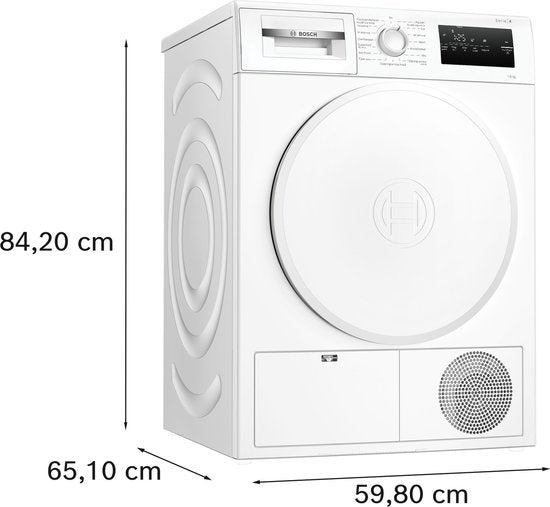 Bosch warmtepompdroger WTH8300LNL - Wit