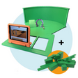 Greenscreenbox met Toolblox pakket