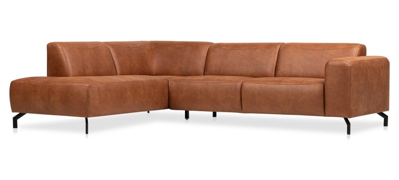 Hoekbank Bari Links Bruin