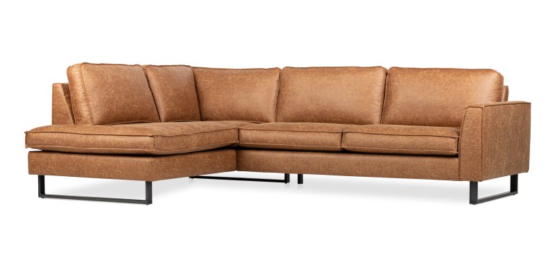 Hoekbank Turijn Links Cognac