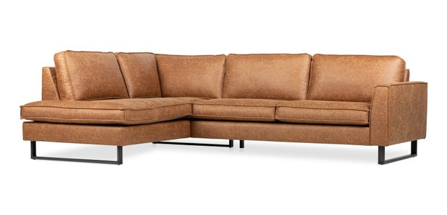 Hoekbank Turijn Links Cognac