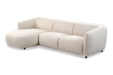 Hoekbank Lesoir Links Sand Boucle